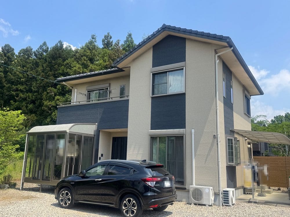 三重郡菰野町_N様_外壁塗装施工前_外壁全体 (3) 三重郡菰野町_N様_外壁塗装施工前_外壁全体 (3)