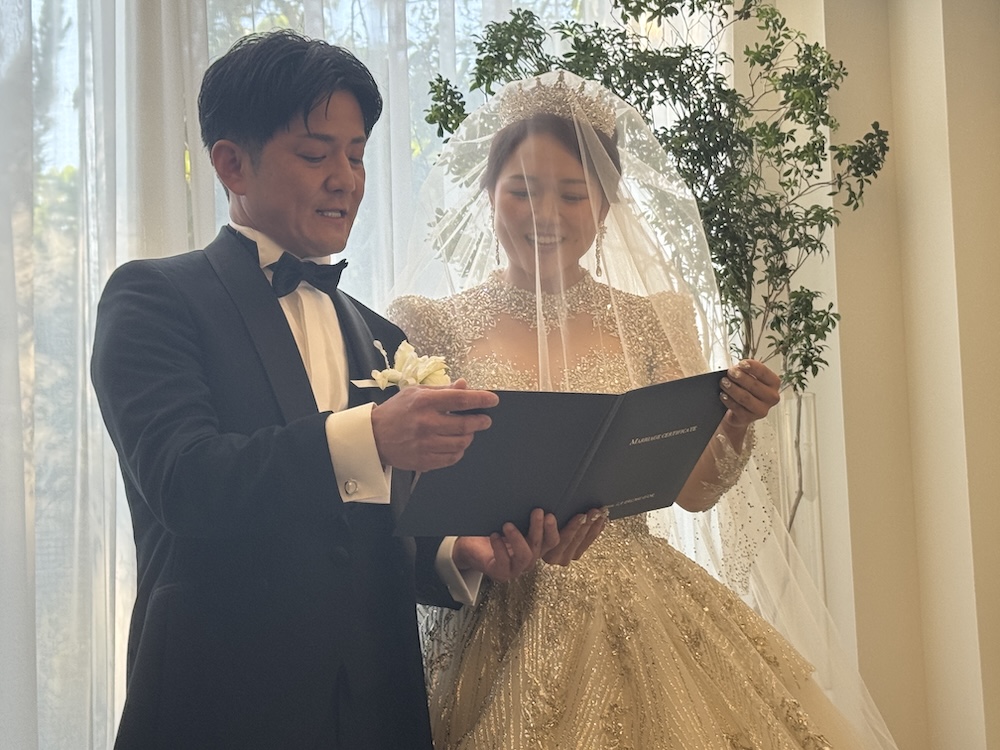 結婚式の写真