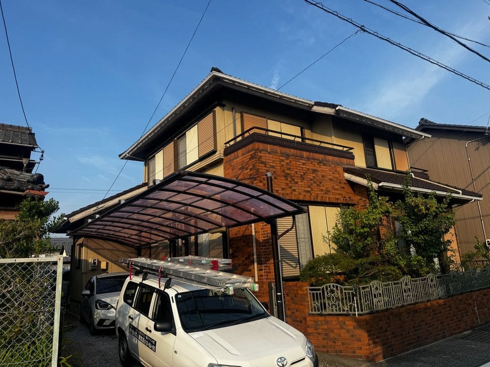 四日市市の外壁塗装をリペイント匠が施工した写真